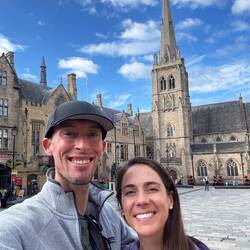 In Durham's town square