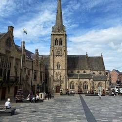 Another view of Durham's town square