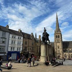 Made it to Durham town square