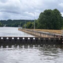 Absenkbares Schleusentor der Schleuse Lisdorf