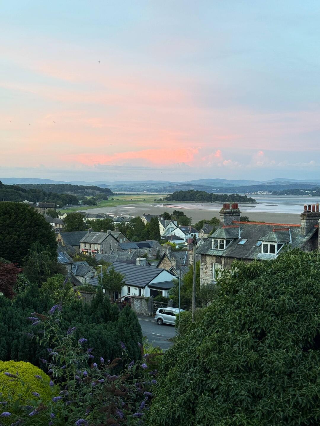 One of many picturesque sunsets from the house