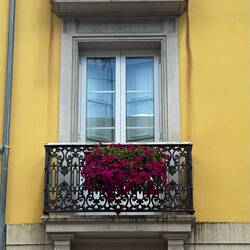 In Sarria. I took the pic and then realized it's our hotel. This night be our room, actually.