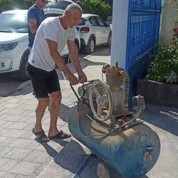 ... wieder platt war. Unser Vermieter konnte uns zum Glück helfen 😊...