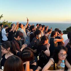 The universal language of appreciating a beautiful sunset