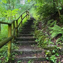 Wie fast immer: erstmal Berg auf