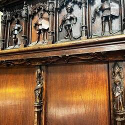 Engravings on the hearse