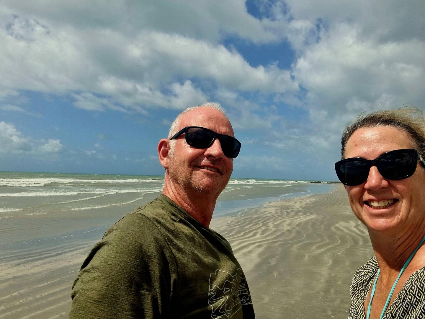 Heading off on our beach walk