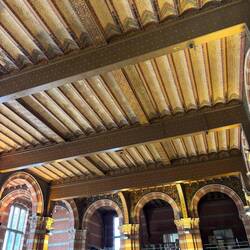 Inside ceiling of Amsterdam Centraal Station