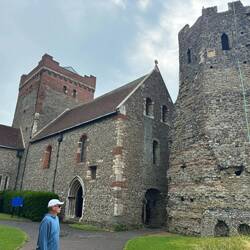 Roman Pharos/lighthouse one of three Roman ones remaining in the world & church of St Mary in Castro