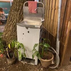 Ungewöhnliche, aber praktische "Einrichtung".