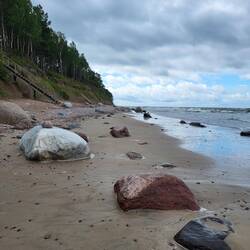 ...zuerst am Strand,....