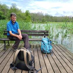 Picknick auf dem See.