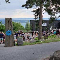 Schlange am Restaurant