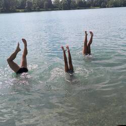 Fürs Synchronschwimmen reicht es noch nicht. ☺️
