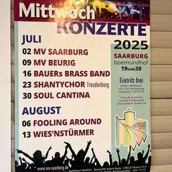 Der Shantychor hat sein bestes gegeben, gleiches Niveau wie der Saalburger Riesling...