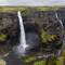 Vorne Háifoss, hinten Grannifoss