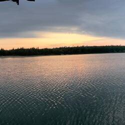 Last night sun setting in Nicolet Bay.