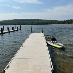 Dinghy dock by the boat launch here in Peninsula State Park. A little choppy on this north side.