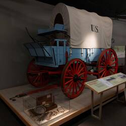 Ein Planwagen der US Armee.