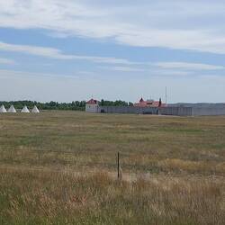 Fort Union Tradepost NP mit Tipis.