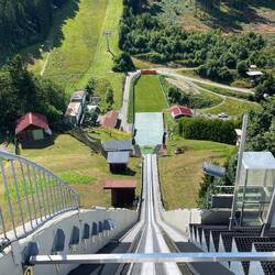 Blick von der Sprungschanze