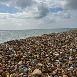 Straight of Dover that further away becomes the North Sea