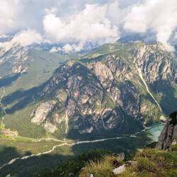 Ins Tal nach Schluderbach gehts runter...