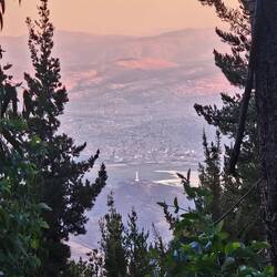 Blick auf die Cristo Statue vom Tunari Wald