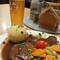Burgunderbraten, Kartoffelknödel und Gemüse