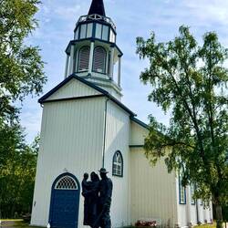 Romantische Holzkirche Kåfjord