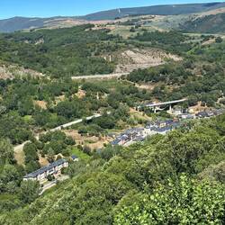Our lodging is way down there