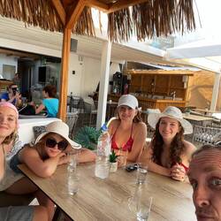 Getting drinks (plus dejected me)