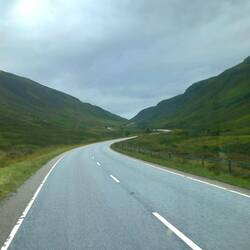 Before we got to Skye, nice day and no traffic!