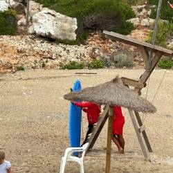 sogar die Lifeguards wollten sich verstecken
