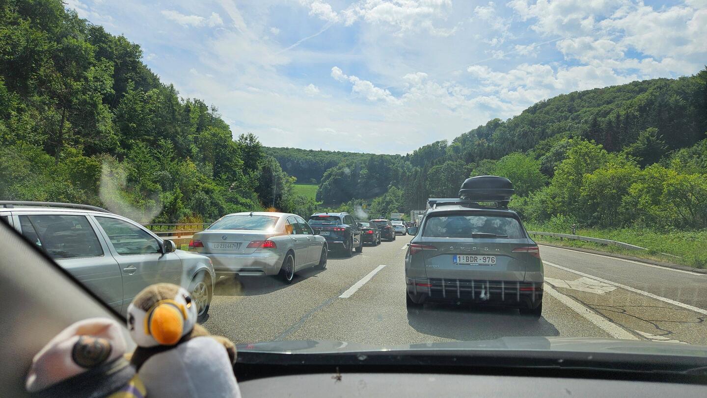 Schweizerischer Autobahnstau
