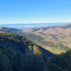 From the lookout at the top of the hill.