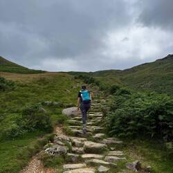 Lots of stairs to start the hike