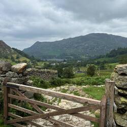 The start of the hike was just after this gate