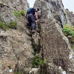 We were faced with some decently challenging rock scrambles!