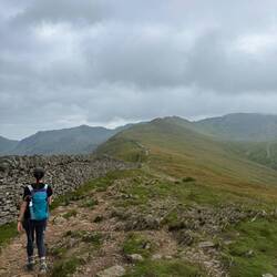 Much of the initial hike was bordered by this sheep wall