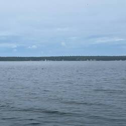 Looking over towards Jackson Harbor from Rock Island.