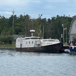 Seadiver, old fishing tug. One guy runs this and gets his own whitefish for his local restaurant.