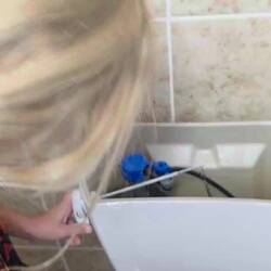 Lernzeit auf der Toilette.