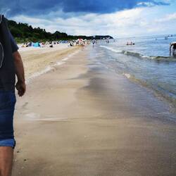 Am Strand zurück nach Bansin