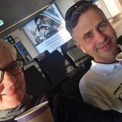 Our friends are on their way from Budapest