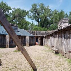 Innenhof Fort Mandan.