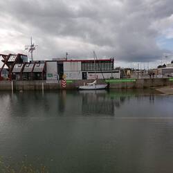 Am Atlantik (hier in Brest) macht der Unterschied zwischen Flut und Ebbe ...