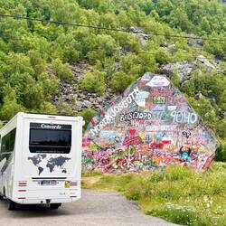 Piggsteinen wo sich die Nordlandfahrer verewigen