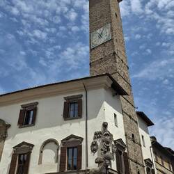 Viterbo centrum. Hier geen kleinschaligheid zoals in Toscane.