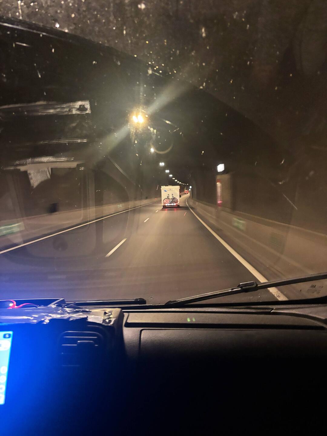 Going through a 6.6km tunnel